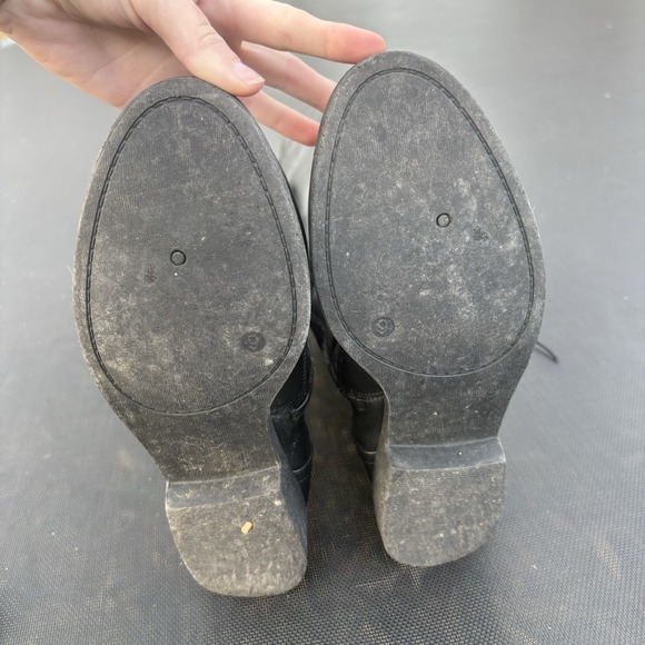 Wanted Women's Black Size 9 Boots With Zipper Lace Up Buckle Accents LadyLuck - Picture 8 of 11